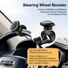 Steering Wheel Knob Spinner - Universal Non-Slip Fit, ABS & Premium Silicone Fin