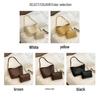 Vintage Cross-Woven Shoulder Tote Bag - Large Capacity, Niche Design Bucket Bag for Women