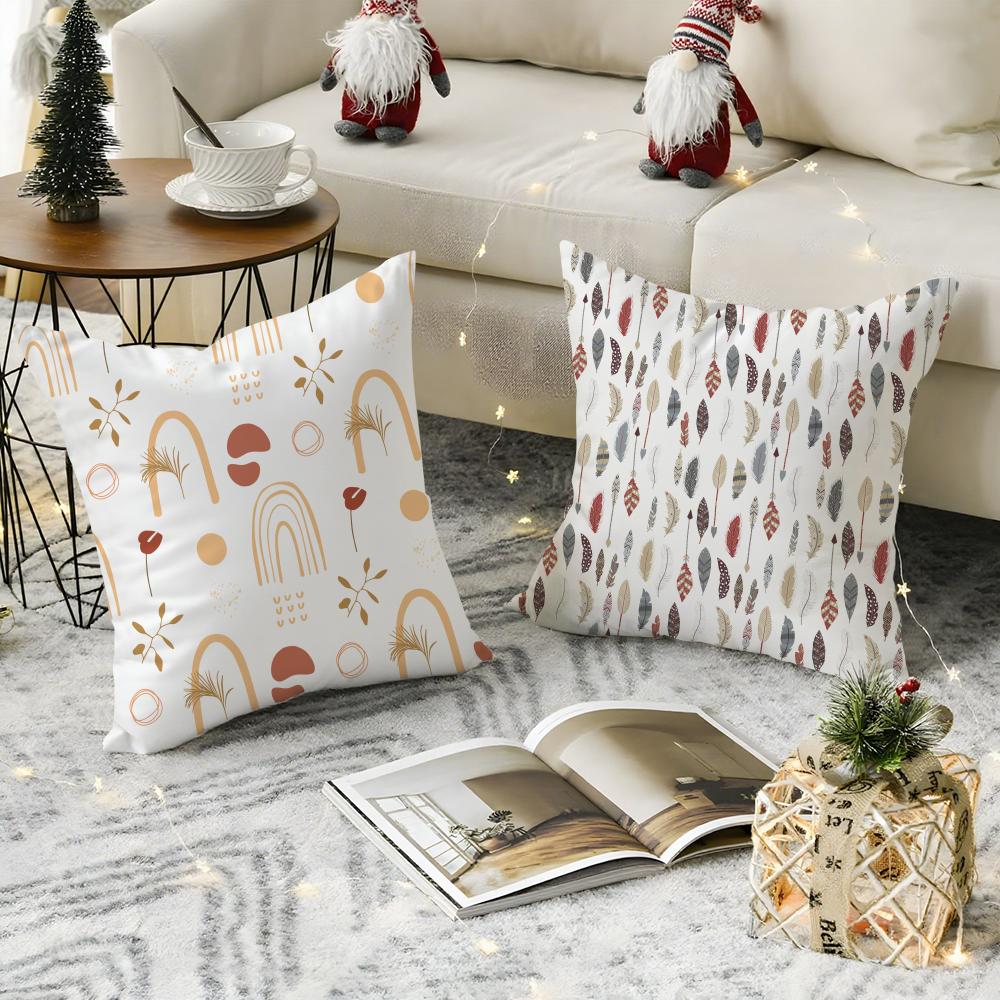 Abstract Boho Pattern Pillow Case Pattern Printed Pillowcase For Living Room Sofa Cushion Cover Bedroom Decor