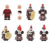 Jucărie Figurină Soldat Antică Cu Material Plastic ABS Set de Piese de Construcție DIY Non-electrică Mărime 4.5cm