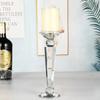 Crystal Glass Candle Holder Pillar Candle Stand Centerpieces Decorations For Wedding