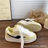 Dopamine Bread Shoes Couple Ins Niche Versatile Sports and Leisure Board Shoes 2025 New College Style White Shoes