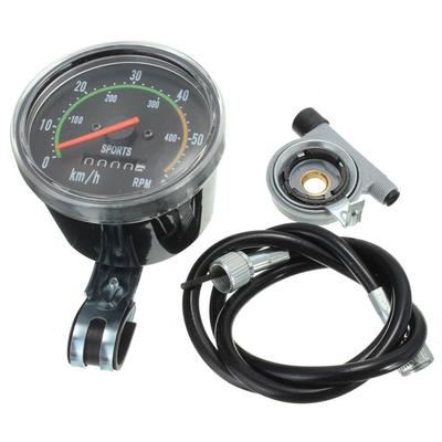 Analog Bicycle Speedometer Odometer Resettable Classic Style ForExercycle Bike J