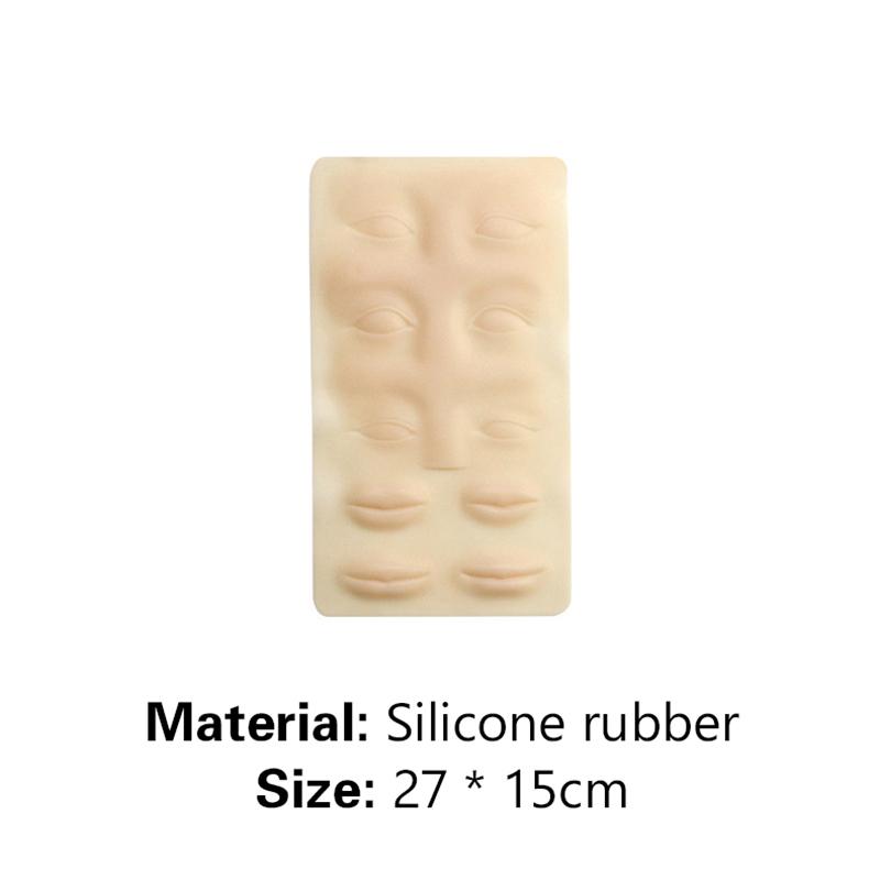 3D Silicone Permanent Makeup Tattoo Training Practice Fake Skin Blank Eye Lips Face For Microblading Tattoo Machine