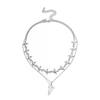 Creative Metal Flying Bird Splicing Choker Necklace for Women Men New Double Layer Stacking Pendant Necklace Jewelry Accessories