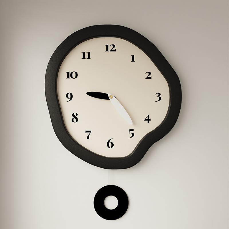 Design Aesthetic Clock Wall Clock Interior Living Room Art Simple Interior Modern Wall Watch Creative Reloj De Pared Decor