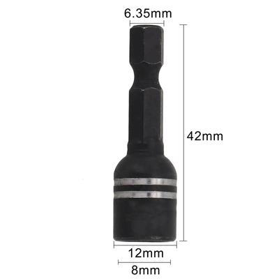 1Pcs 8mm Magnetic Nut Screwdriver Socket Bit Hex Shank Driver Adapter Socket Wrench For Power Drills Drivers Socket Kit