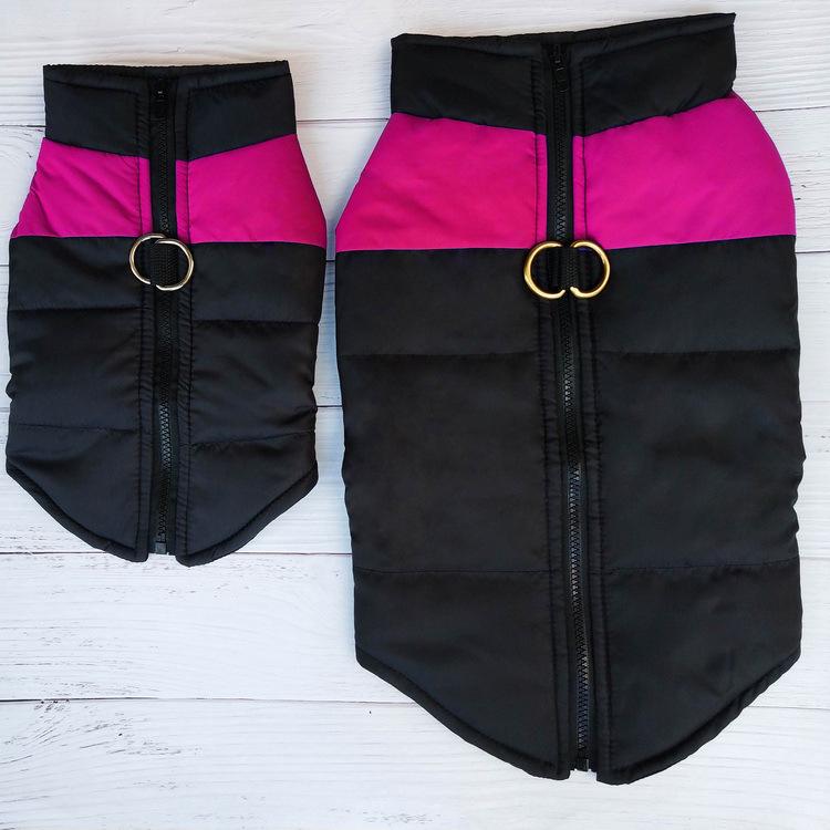 Winter Dog Ski Suit: Thickened Cotton Jacket & Warm Vest