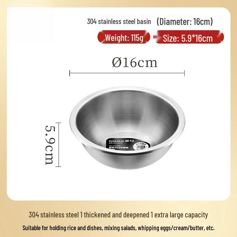 Edelstahl Wasch- und Backschüssel
