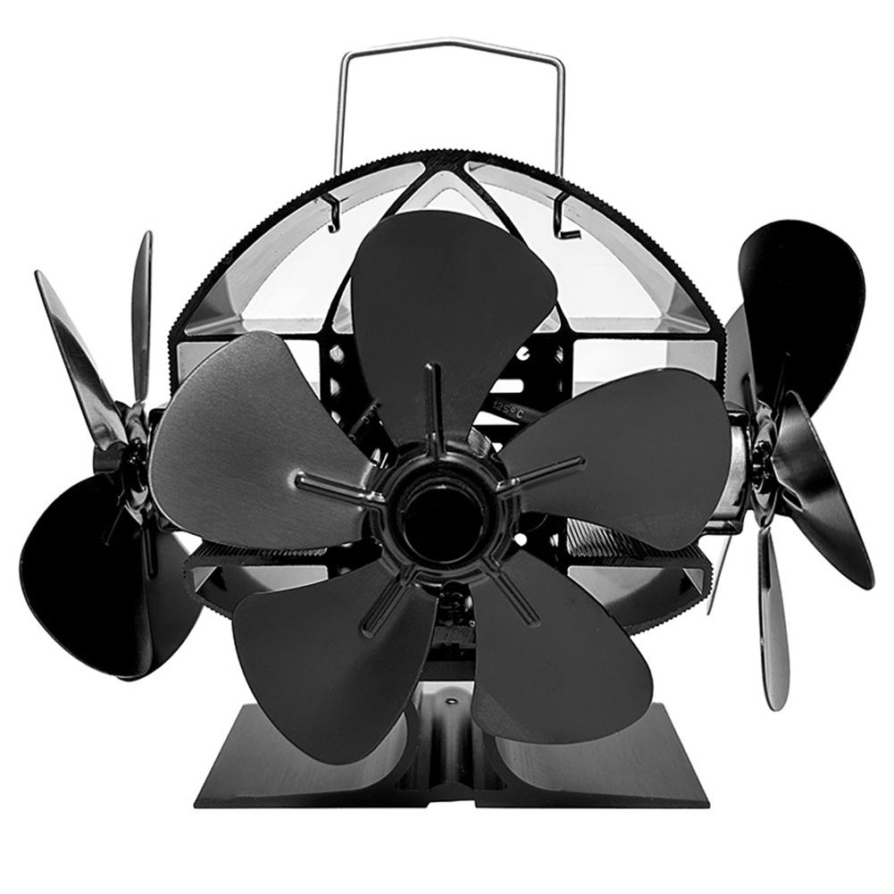 160-220 Air Volume Three Headed Stove Fan Wood Stove Fan Metal Materials Multiple Blade Options Quality Construction