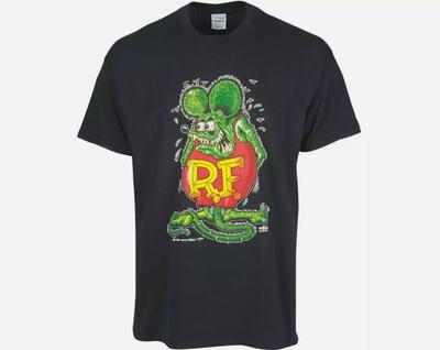 New Ed Roth Rat Fink 100% Cotton T-shirt Mens Tees Top Black All Size