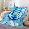Man City Flannel Blanket, High quality Comfortable for All Seasons, Home Decor, Warmth and Comfort