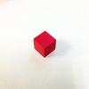 Red 14mm wooden cubes 100 (approx. pieces)