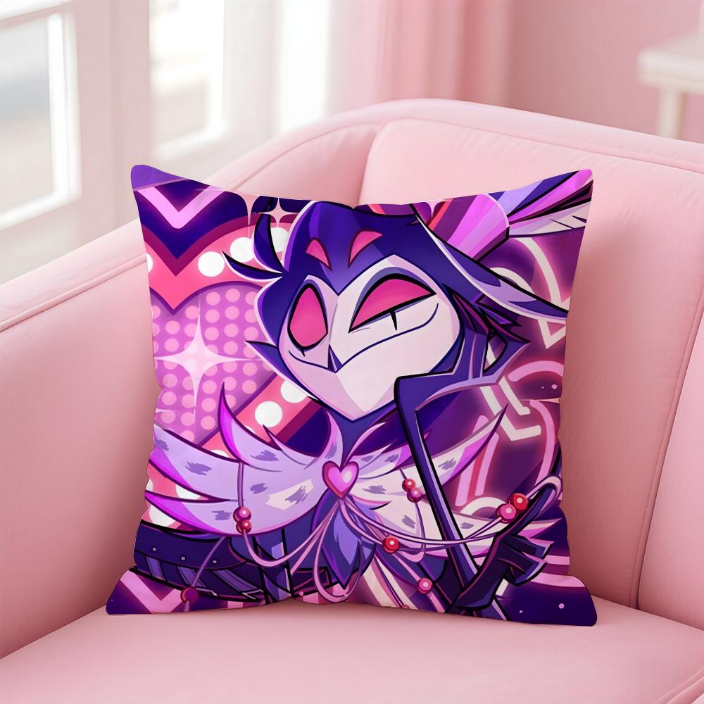 Helluva Boss Anime Cool Cute Hb Cushion Cover Comfortable Reversible Pillow Cover Ideal For Car Sofa Bedroom & Beyond
