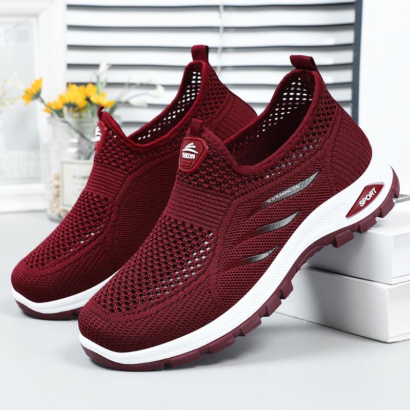 DailyWear FootPairs for Women In HotSeason One-foot NetFabric FootPairs Lazy FootPairs Soft Sole AirFlow and SoftFit Without Fatigue Old Beijing