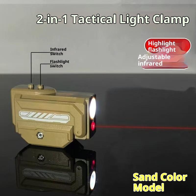 1Pc Two-In-One High-Intensity Flashlight Laser Pointer :Fits 20Mm Rail, For Toy Airsoft Guns, Hunting