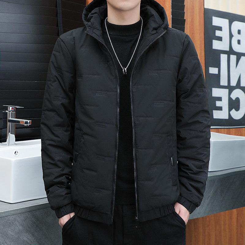 

Winter Cotton Coat Men s Hooded Windproof Plus Velvet Thickened Cotton Jacket Young Men s Casual Cotton Coat Can Be Printed with Logo 5XL