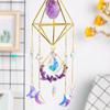 Translucents Crystal Prisms Wind Chimes for Porch Garden Decoration Creates Kaleidoscopic Light Pattern