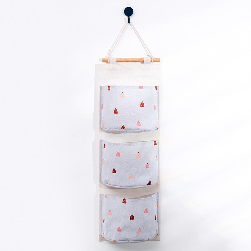 Wandhängetasche, 3-Taschen-Aufhänger, Badezimmer-Baby-Hängetasche, faltbare 3-Taschen-Tasche