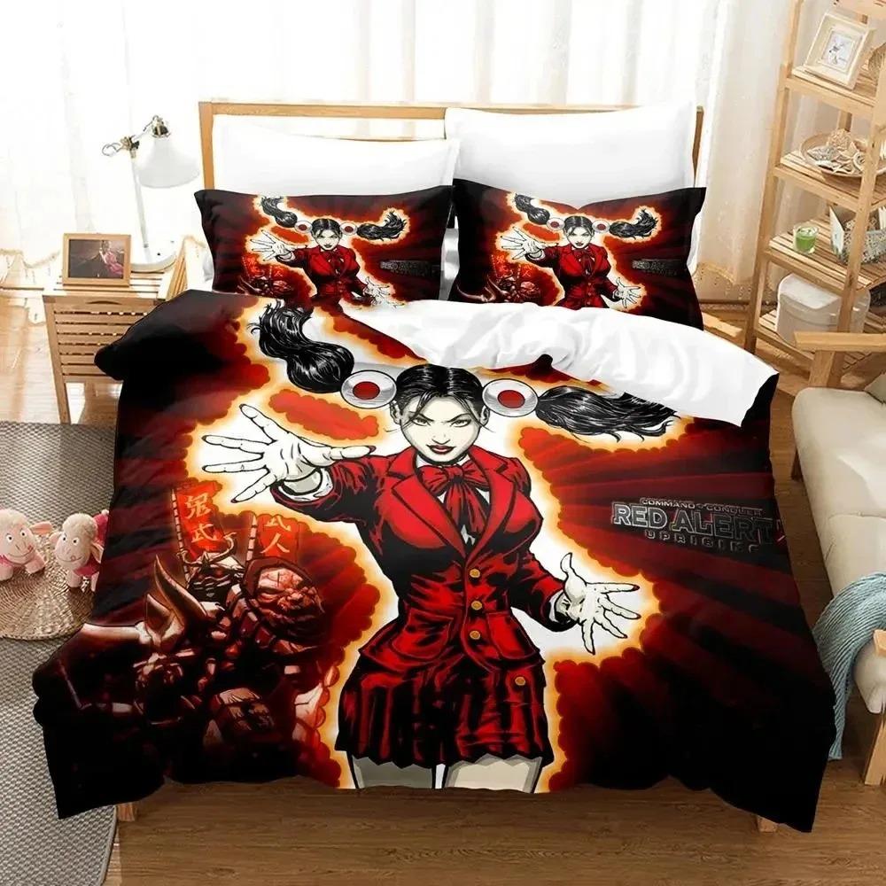 3D Game Command And Conque Bedding Set Duvet Cover Bed Set Quilt Cover Pillowcase Comforter king Queen Size Boys Adult