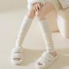 Women's Arctic Fleece Thermal Over-the-Knee Leg Warmers, Solid Color, Slouch Style, High Socks, Autumn/Winter