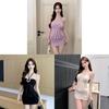 Elegant Polyester Spliced V Neck Sleeveless Bodycon Dress For Summer Parties
