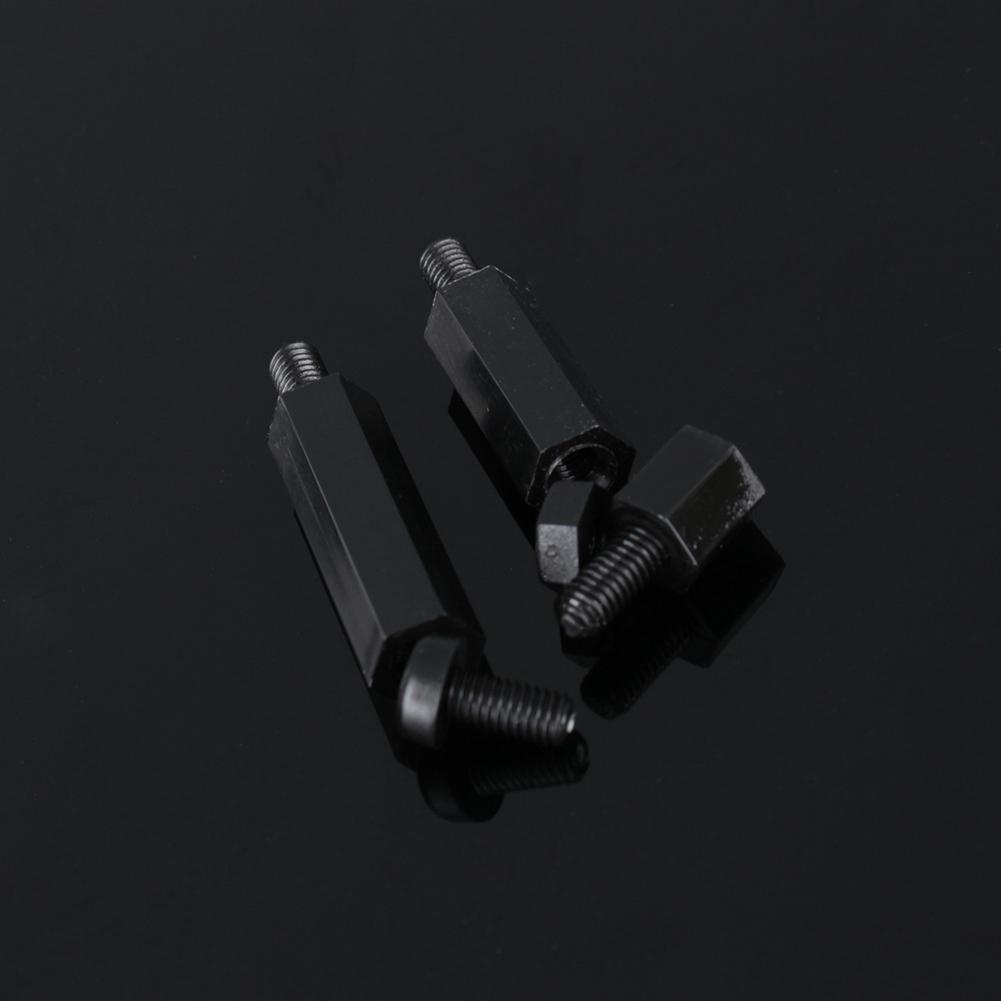 180pcs Black Nylon M3 Hex Column Male Female Standoff Spacer Screw Nut Kit Box