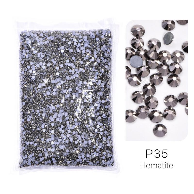 Large Packaging Uniform Glass Imitation Austrian Hot Diamond, Hot Melt Adhesive Bottom Diy Clothing Shoes And Hats Jewelry Rhinestone