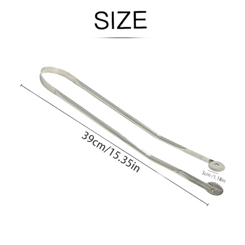 BBQ Sausage Turning Tongs, Hot Dog Tongs, Stainless Steel BBQ Kitchen Tongs