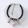 Handmade pet hand-woven lucky cat collar cartoon bell jewelry neck ring hand-woven