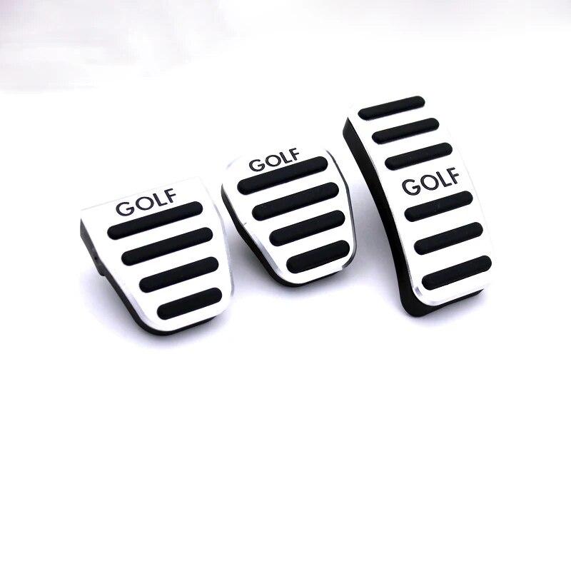 Auto-Fußpedal aus Aluminiumlegierung, Beschleuniger, Gas, Bremspedal, Kupplungspedalabdeckung MT/AT, für Volkswagen VW Golf 7 Mk7 Zubehör