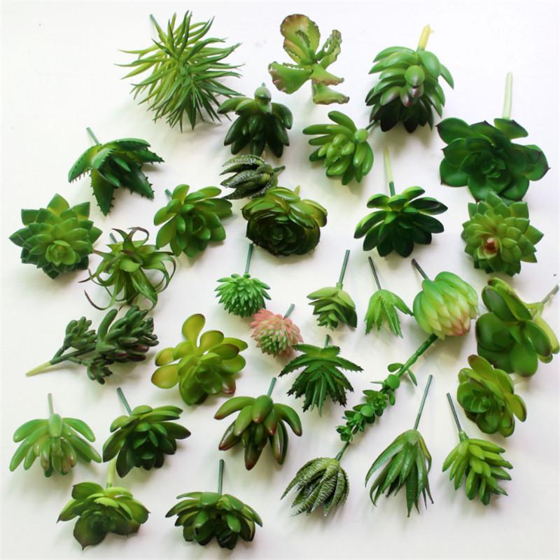 1Pc Small Artificial Succulents Fake Lotus Lithops Flower PVC Succulent Plants Wedding Party Home Floral Decoration