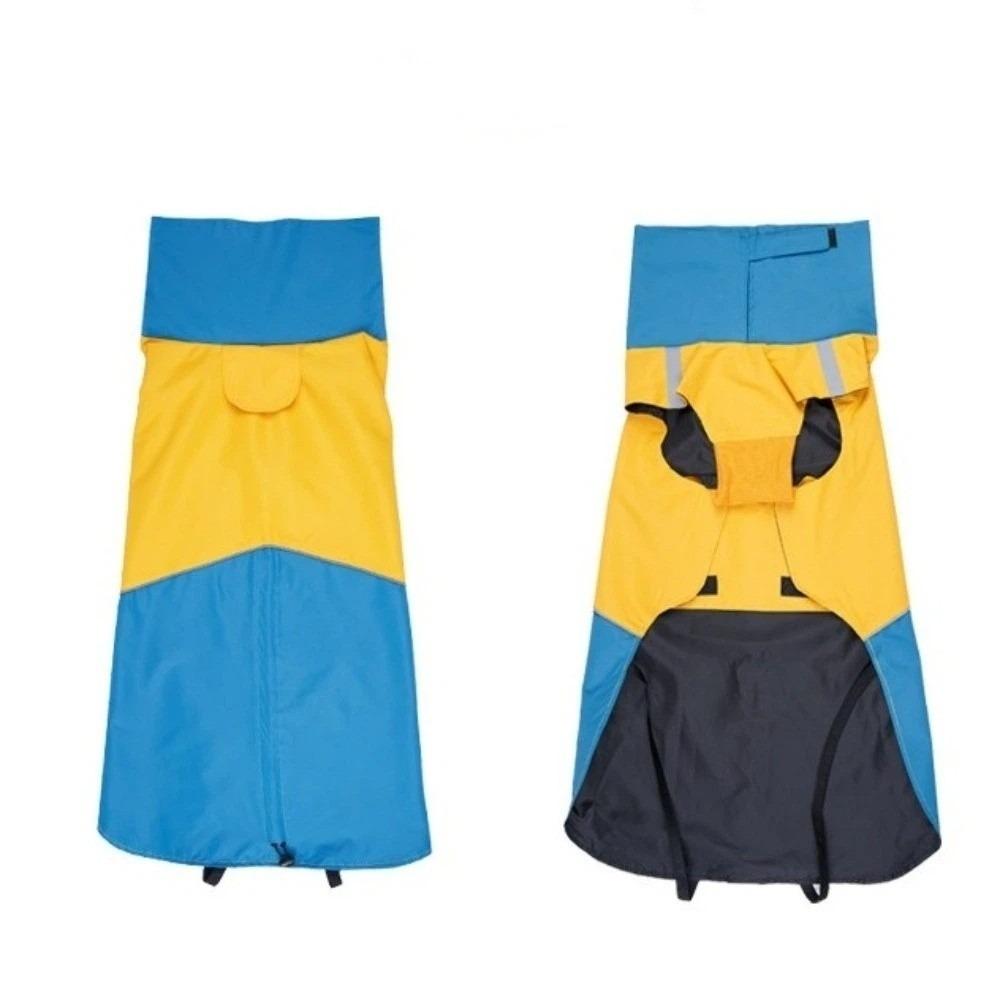 Adjustable Dog Rain Jacket Windproof Dog Rain Cloak Pet Waterproof Clothes  Night Walking
