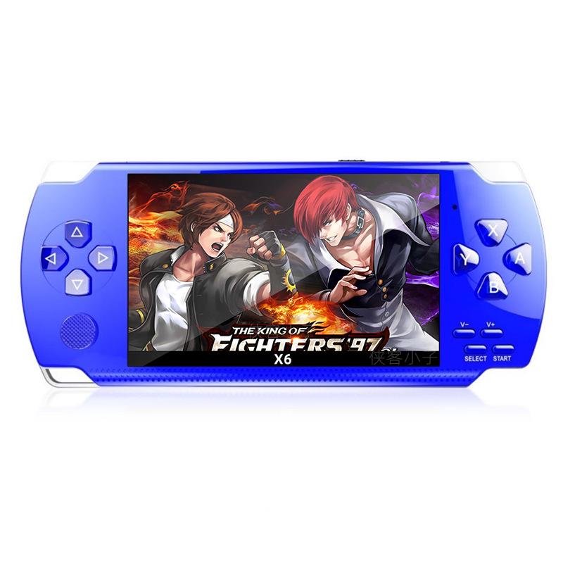 X6 Handheld-Spielkonsole: 4,3" Farbbildschirm, 128-Bit Arcade, GBA/FC kompatibel, Ideal für Kinder.