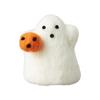 Halloween Wool Felted Ghost with Pumpkin Handmade Mini Felt Ghost Pumpkin Collectible Tabletop Ornaments