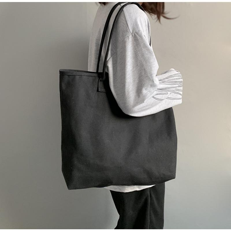 Large Capacity Canvas Bag Sports Shoulder Bag Simple Versatile Large Bag