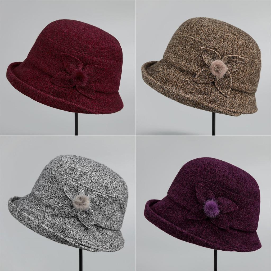 Knit Fall Winter Elderly Womens Fisherman Hat With Warmth And Windproof Protection For Senior Fashion