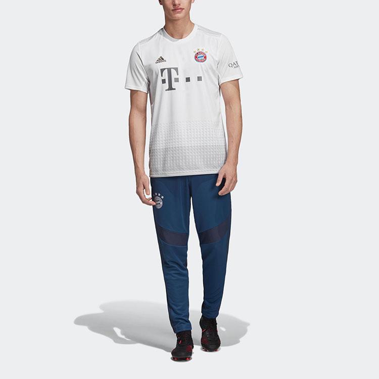 Adidas Bayern Munich Home Sports Short Sleeve Football Jersey 2019-20 Season Men Tops White DW7406