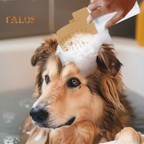 Dog Bath Brush Silicone Pet Shower Massage Brush Dog Grooming Scrubber Shampoo Bathing Comb for Long Short Haired Cats Dogs