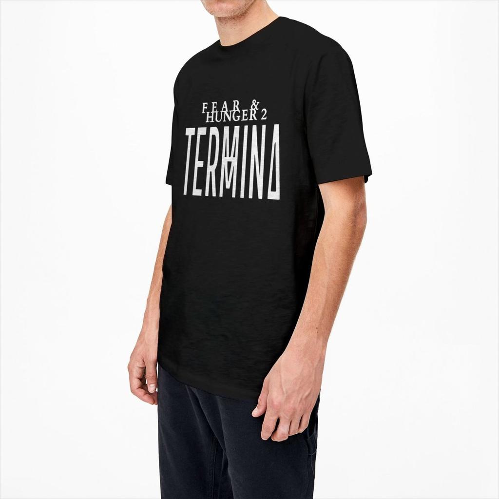 T Shirt Fear And Hunger Termina Cotton T-Shirts Video Game Hipster Tshirt for Couple Summer Y2K Casual Casual Short Sleeve Tops