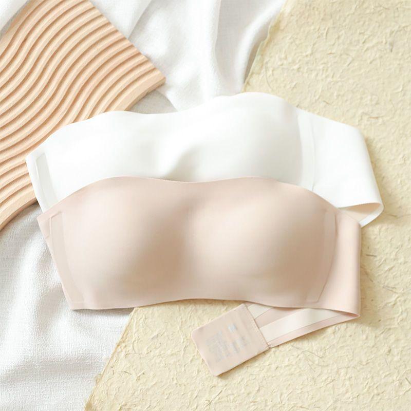 Bandeau Bras Inner Tops For Women's Underwear Soft Breathable Trackless Push Up Bras For Girls Lingerie Backless