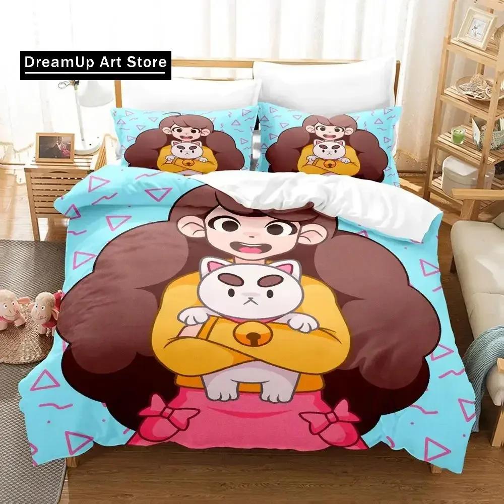 3D-Druck Cartoon Biene und PuppyCat Bettwäscheset Bettbezug Bettset Steppdeckenbezug Kissenbezug Steppdecke King Queen Größe Jungen Erwachsene