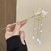 Chinesische High-End Quasten Haarnadel: Hanfu-Haaraccessoire im antiken Stil aus Holz