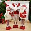 1pc Big Size Retractable Santa Claus Snowman Elk Xmas Figurines Christmas Decoration Gift Xmas Tree Ornament
