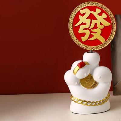 Coins In Hand Statue Sculpture Home Warming Gift Craft Decorative Figurine Desktop Ornament for