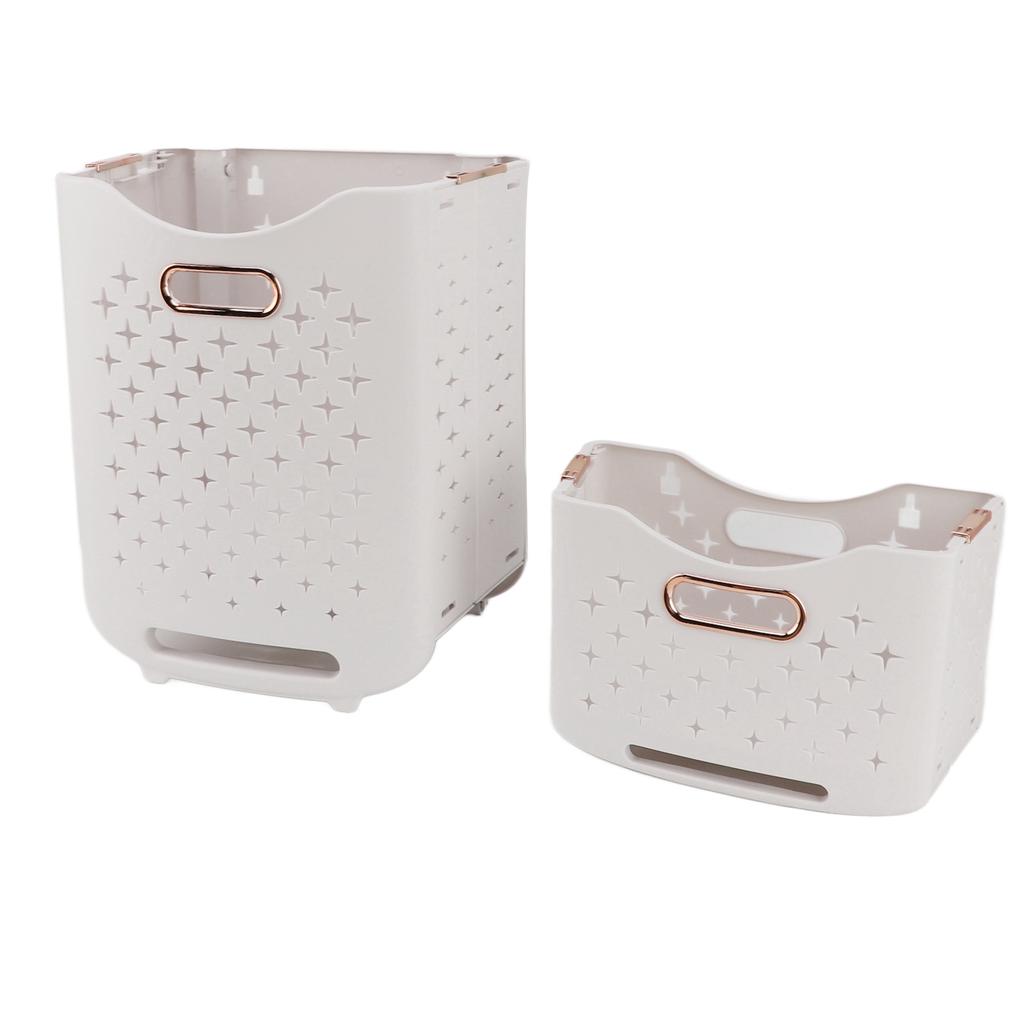 Rolling Laundry Basket On Wheels Collapsible Laundry Sorter Organizer Collapsible Hanging Laundry