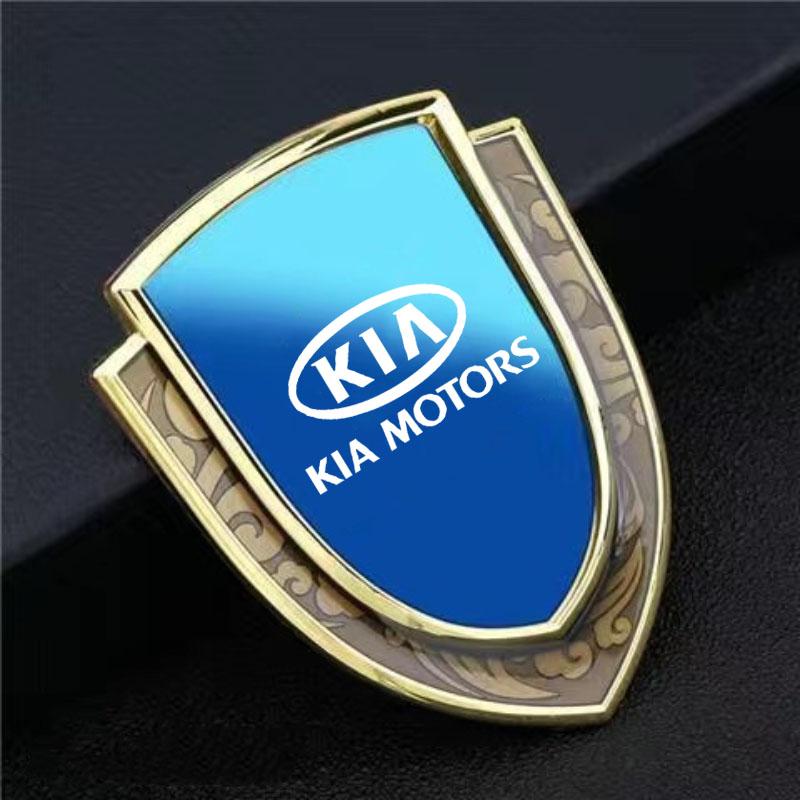 2026 Horká nálepka na auto 3D kovový odznak na blatník auta Samolepka s logem pro KIA sportage ceed sorento cerato optima picanto rio soul k