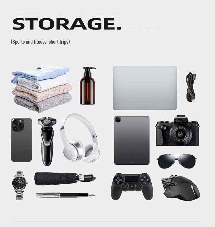 Unisex Rese- & Sportväska, Stor Kapacitet med Torr-Våt Separation, High-End Handbagage för Kortdistans.