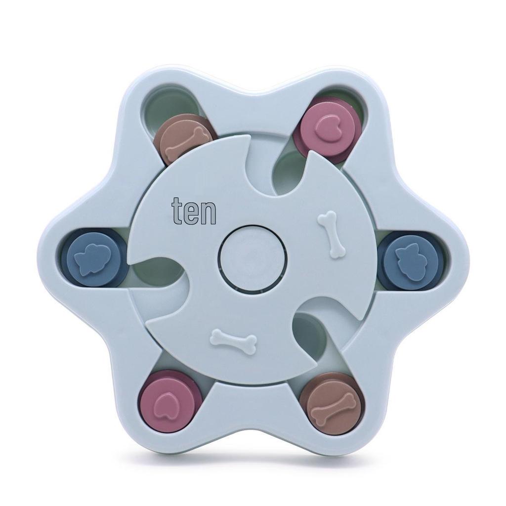 Transgraniczna zabawka puzzle dla zwierząt: Gramofon dozujący smakołyki dla psa i miska spowalniająca jedzenie do samodzielnej zabawy i ulgi w nudzie.