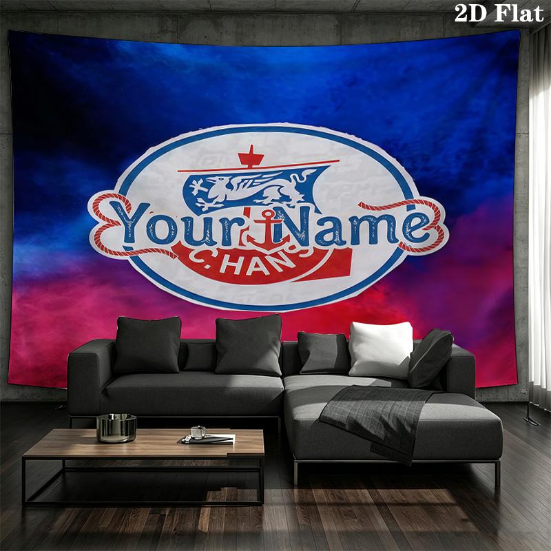 Fc Hansa Rostock Custom Name Wall Tapestry Aesthetic Wall Hanging Printed Fabric Blanket Decorative Tapestries for Bedroom Living Room Home Decor
